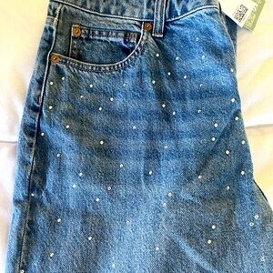New pair of bling 90 straight high waist jeans